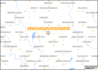 map of Maheshpur Krishnāpur