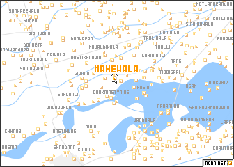 map of Mahewāla