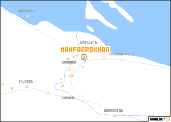 map of Māh Farrokhān
