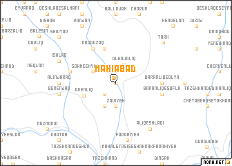 map of Māhīābād