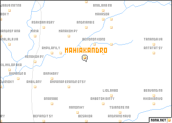 map of Mahiakandro