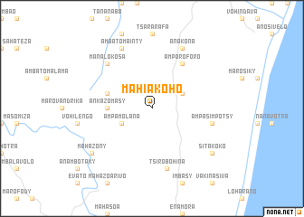 map of Mahiakoho