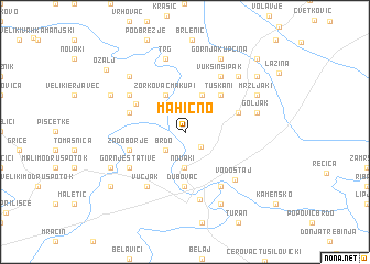 map of Mahično