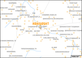 map of Māhīdasht