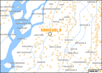 map of Māhiewāla