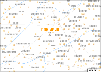 map of Māhijpur