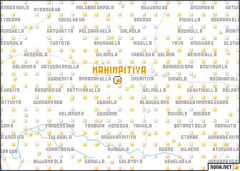 map of Mahimpitiya