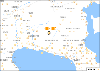 map of Mahing