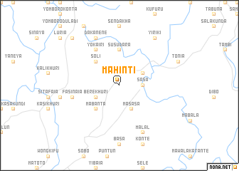 map of Mahinti