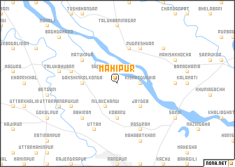map of Mahīpur