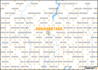 map of Mahishbāthān