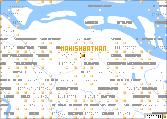 map of Mahishbāthān