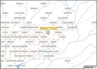 map of Mahitpur