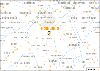 map of Māhiwāla