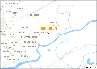 map of Māhīwāla
