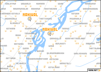 map of Mahīwāl