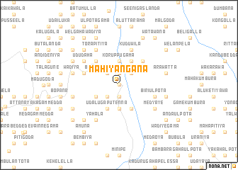 map of Mahiyangana