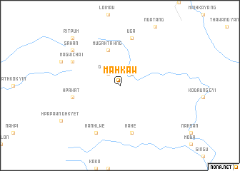 map of Mahkaw
