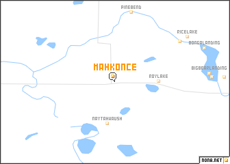 map of Mahkonce