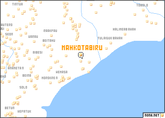 map of Mahkotabiru