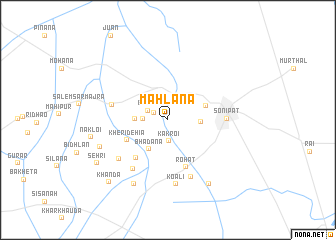 map of Mahlāna