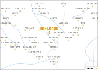 map of Mahlangu