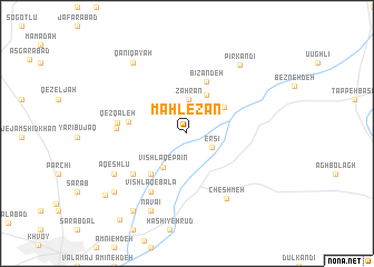 map of Mahlezān