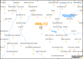 map of Mahlitz