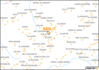 map of Maḩlīt