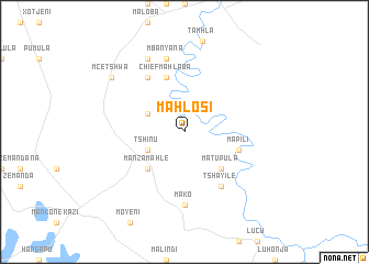 map of Mahlosi