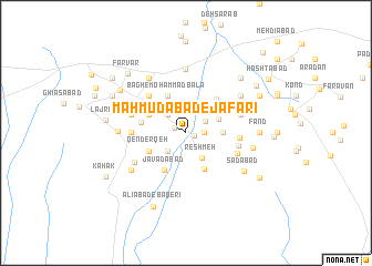 map of Maḩmūdābād-e Ja‘farī