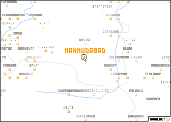 map of Maḩmūdābād