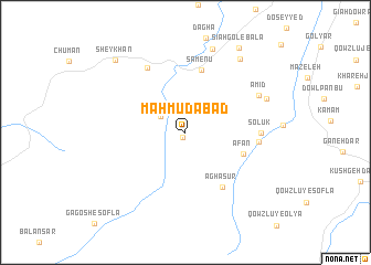 map of Maḩmūdābād