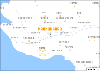 map of Maḩmūdābād