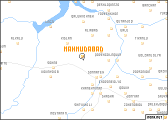 map of Maḩmūdābād