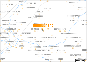 map of Maḩmūdābād