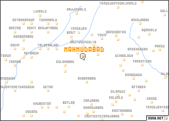 map of Maḩmūdābād