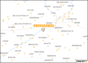 map of Maḩmūdābād