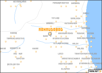 map of Maḩmūdābād