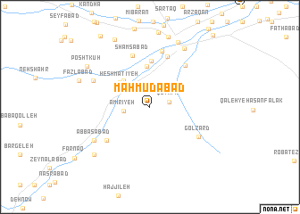 map of Maḩmūdābād