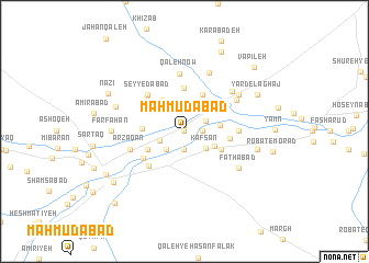 map of Maḩmūdābād