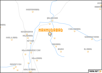 map of Maḩmūdābād