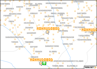 map of Maḩmūdābād