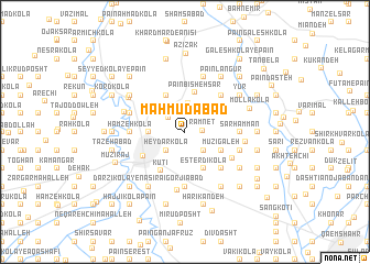 map of Maḩmūdābād