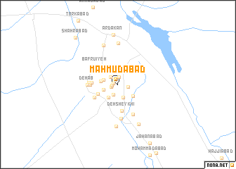 map of Maḩmūdābād