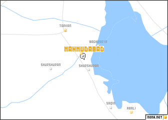 map of Maḩmūdābād