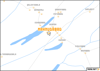 map of Maḩmūdābād