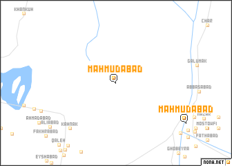 map of Maḩmūdābād