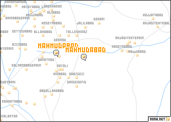 map of Maḩmūdābād