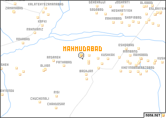 map of Maḩmūdābād